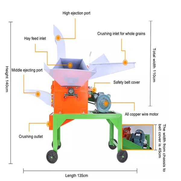Household Use Chaff Cutter Machine