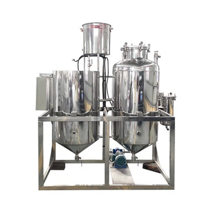 Dây chuyền máy tinh chế dầu mù tạt hướng dương 1-5ton