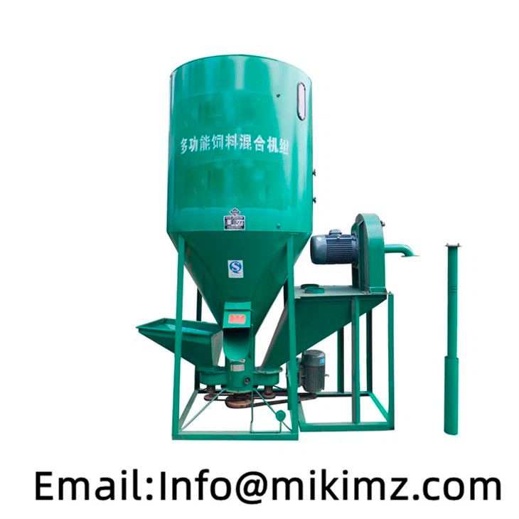 Máy chế biến thức ăn chăn nuôi 2000kg Máy nghiền và trộn Thiết bị tất cả trong một